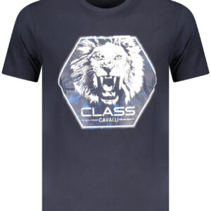 CAVALLI CLASS SHORT SLEEVE T-SHIRT MEN BLUE