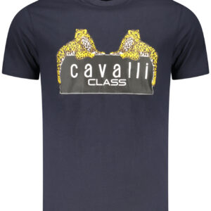 CAVALLI CLASS SHORT SLEEVE T-SHIRT MEN BLUE