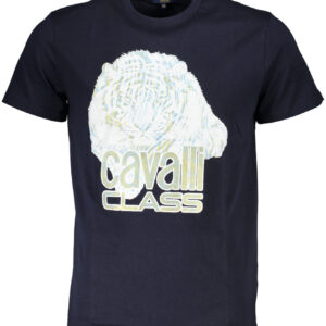 CAVALLI CLASS SHORT SLEEVE T-SHIRT MEN BLUE