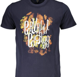 CAVALLI CLASS SHORT SLEEVE T-SHIRT MEN BLUE