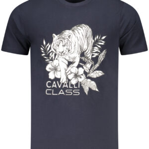 CAVALLI CLASS SHORT SLEEVE T-SHIRT MEN BLUE