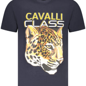 CAVALLI CLASS SHORT SLEEVE T-SHIRT MEN BLUE