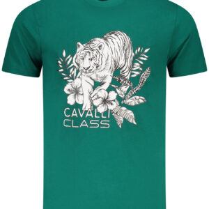 CAVALLI CLASS SHORT SLEEVE T-SHIRT MEN GREEN