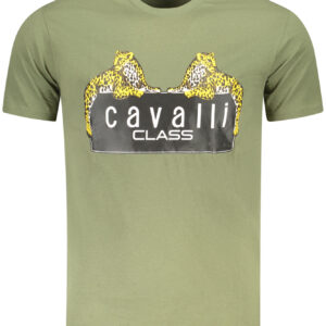 CAVALLI CLASS SHORT SLEEVE T-SHIRT MEN GREEN