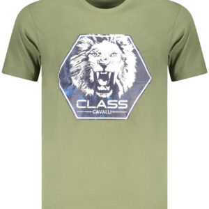 CAVALLI CLASS SHORT SLEEVE T-SHIRT MEN GREEN