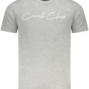 CAVALLI CLASS SHORT SLEEVE T-SHIRT MEN GREY