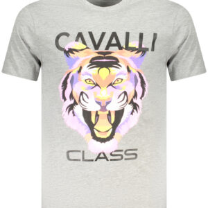 CAVALLI CLASS SHORT SLEEVE T-SHIRT MEN GREY