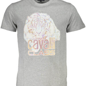 CAVALLI CLASS SHORT SLEEVE T-SHIRT MEN GREY
