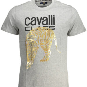 CAVALLI CLASS SHORT SLEEVE T-SHIRT MEN GREY