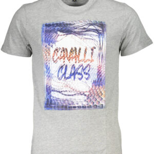 CAVALLI CLASS SHORT SLEEVE T-SHIRT MEN GREY