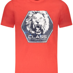 CAVALLI CLASS SHORT SLEEVE T-SHIRT MEN RED