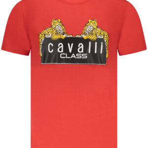 CAVALLI CLASS SHORT SLEEVE T-SHIRT MEN RED