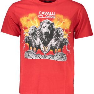 CAVALLI CLASS SHORT SLEEVE T-SHIRT MEN RED