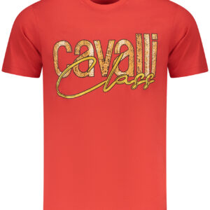 CAVALLI CLASS SHORT SLEEVE T-SHIRT MEN RED