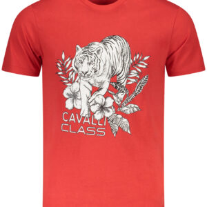 CAVALLI CLASS SHORT SLEEVE T-SHIRT MEN RED