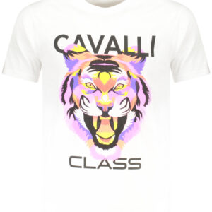 CAVALLI CLASS SHORT SLEEVE T-SHIRT MEN WHITE
