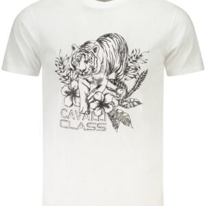 CAVALLI CLASS SHORT SLEEVE T-SHIRT MEN WHITE