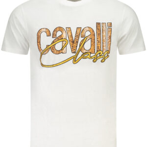 CAVALLI CLASS SHORT SLEEVE T-SHIRT MEN WHITE
