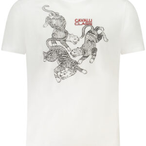 CAVALLI CLASS SHORT SLEEVE T-SHIRT MEN WHITE