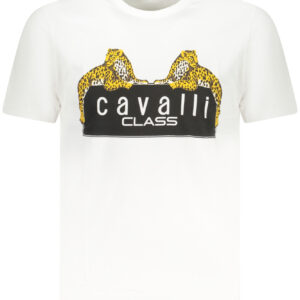 CAVALLI CLASS SHORT SLEEVE T-SHIRT MEN WHITE