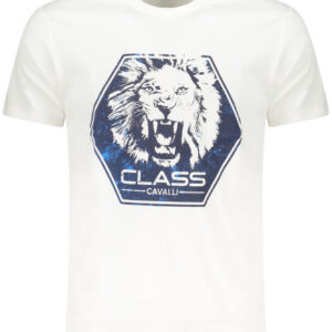 CAVALLI CLASS SHORT SLEEVE T-SHIRT MEN WHITE
