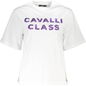 CAVALLI CLASS SHORT SLEEVE T-SHIRT WOMEN WHITE