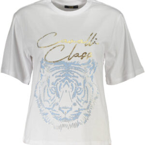 CAVALLI CLASS SHORT SLEEVE T-SHIRT WOMEN WHITE