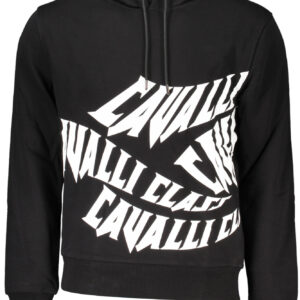 CAVALLI CLASS SWEATSHIRT WITHOUT ZIP BLACK MAN