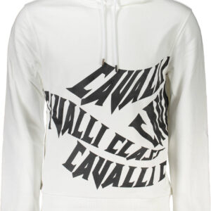 CAVALLI CLASS SWEATSHIRT WITHOUT ZIP MAN WHITE