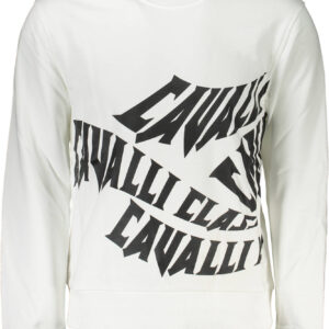 CAVALLI CLASS SWEATSHIRT WITHOUT ZIP MEN WHITE