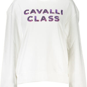 CAVALLI CLASS SWEATSHIRT WITHOUT ZIP WOMAN WHITE