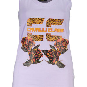 CAVALLI CLASS WOMEN'S PURPLE TANK TOP