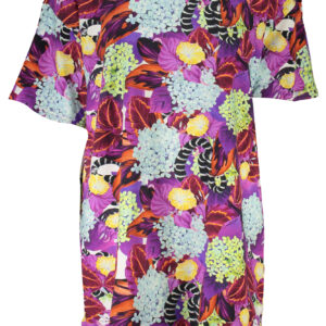 CAVALLI CLASS WOMEN'S SHORT DRESS PURPLE