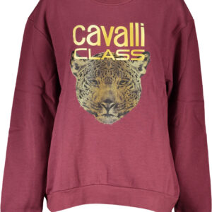 CAVALLI CLASS WOMEN'S SWEATSHIRT WITHOUT ZIP PURPLE