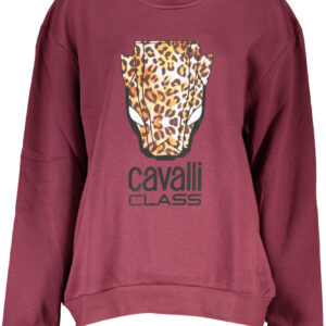 CAVALLI CLASS WOMEN'S SWEATSHIRT WITHOUT ZIP PURPLE