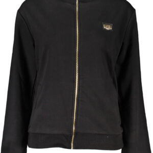 CAVALLI CLASS WOMEN'S ZIP-UP SWEATSHIRT BLACK