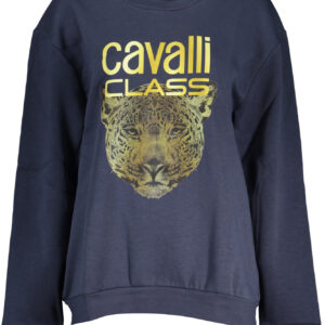 CAVALLI CLASS WOMEN'S ZIPLESS SWEATSHIRT BLUE
