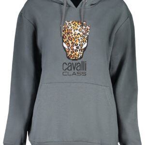 CAVALLI CLASS WOMEN'S ZIPLESS SWEATSHIRT GRAY