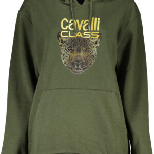 CAVALLI CLASS WOMEN'S ZIPLESS SWEATSHIRT GREEN
