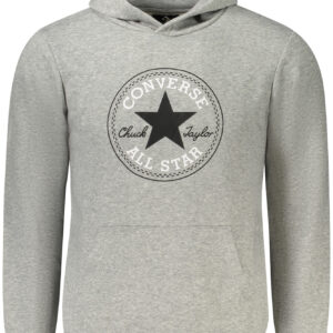 CONVERSE CHILDREN'S GRAY ZIP-UP SWEATSHIRT