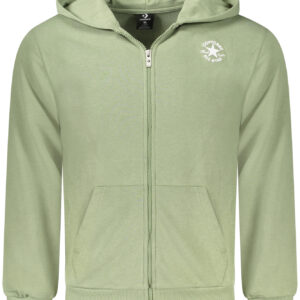 CONVERSE CHILDREN'S GREEN ZIP-UP SWEATSHIRT