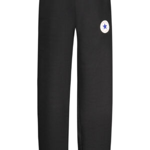 CONVERSE KIDS' BLACK LONG TRACKSUIT PANTS