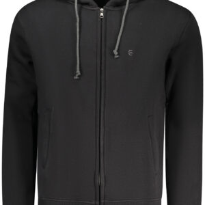 COVERI MOVING MEN'S BLACK ZIP-UP SWEATSHIRT