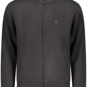 COVERI MOVING MEN'S BLACK ZIP-UP SWEATSHIRT