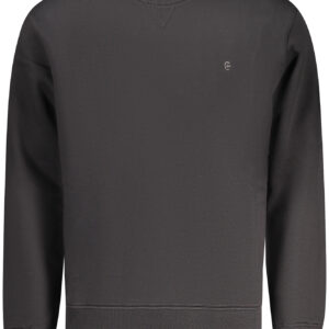 COVERI MOVING MEN'S BLACK ZIP-UP SWEATSHIRT