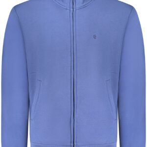 COVERI MOVING MEN'S BLUE ZIP-UP SWEATSHIRT