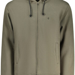 COVERI MOVING MEN'S ZIP-UP SWEATSHIRT GREEN