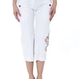 DATCH WHITE MEN'S BERMUDA TROUSERS