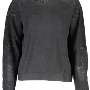 DESIGUAL BLACK WOMEN'S SWEATER