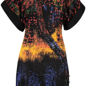 DESIGUAL SHORT DRESS FOR WOMEN IN BLACK